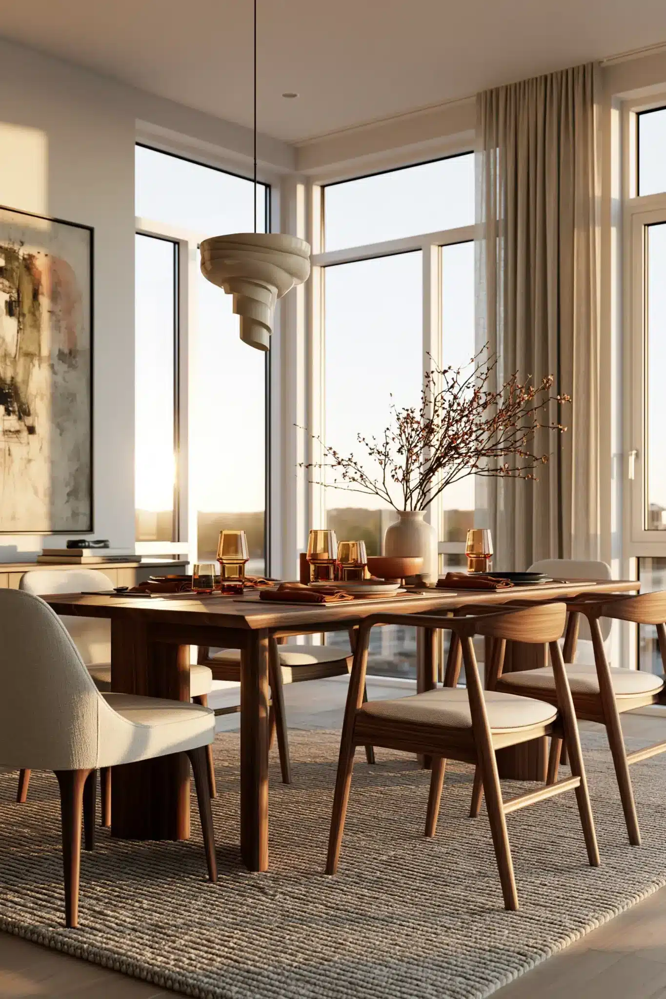 29 Mid Century Modern Dining Room Ideas With Clean Lines mid century modern dining room