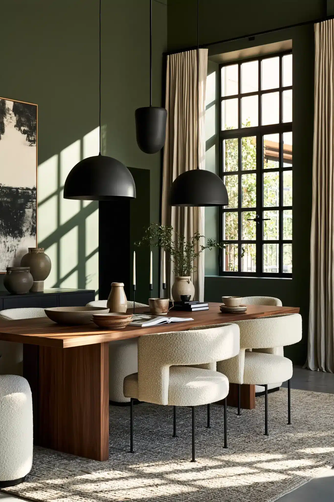 29 Green Dining Room Ideas for a Calmer Wall green dining room