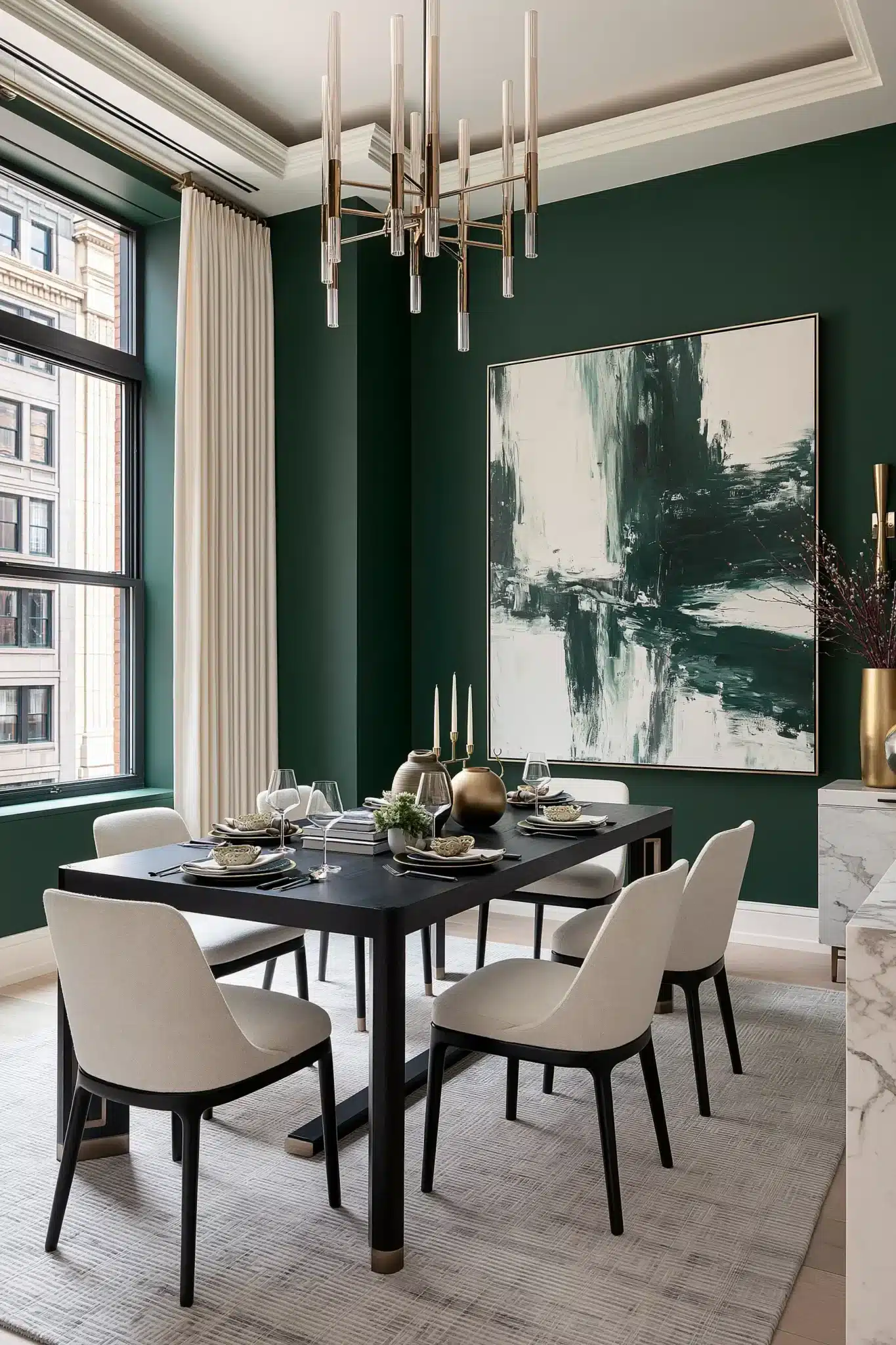 29 Green Dining Room Ideas for a Calmer Wall green dining room