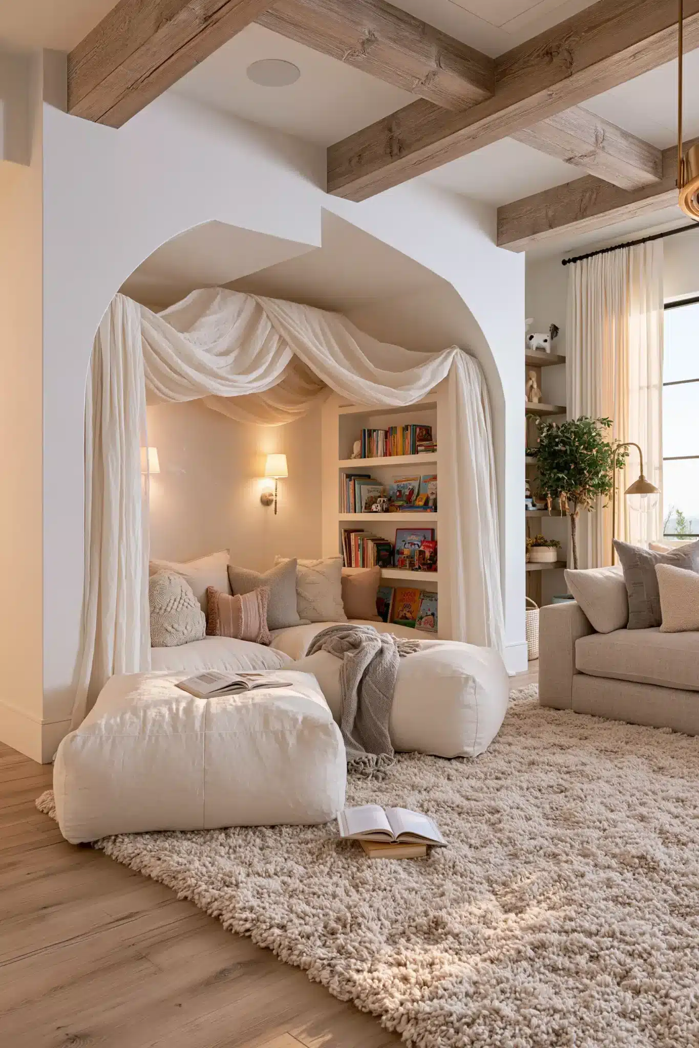 29 Family Room Playroom Ideas That Share the Space family room playroom