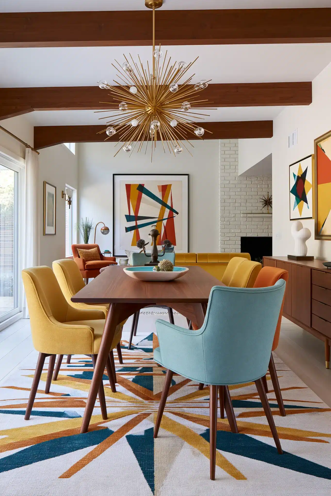 29 Mid Century Modern Dining Room Ideas With Clean Lines mid century modern dining room