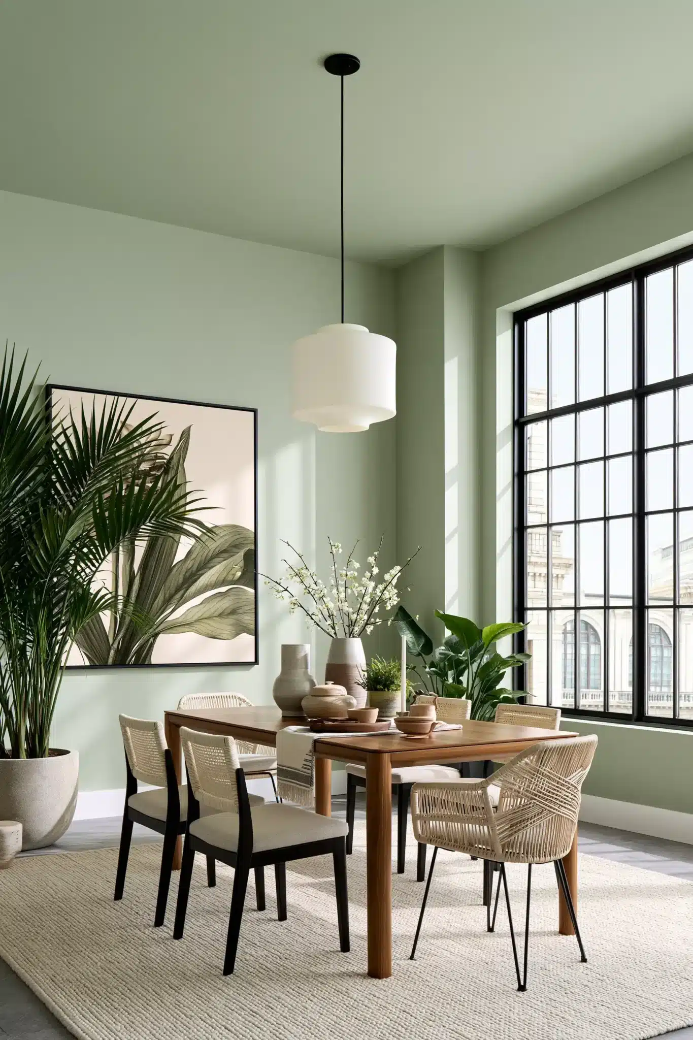 29 Green Dining Room Ideas for a Calmer Wall green dining room