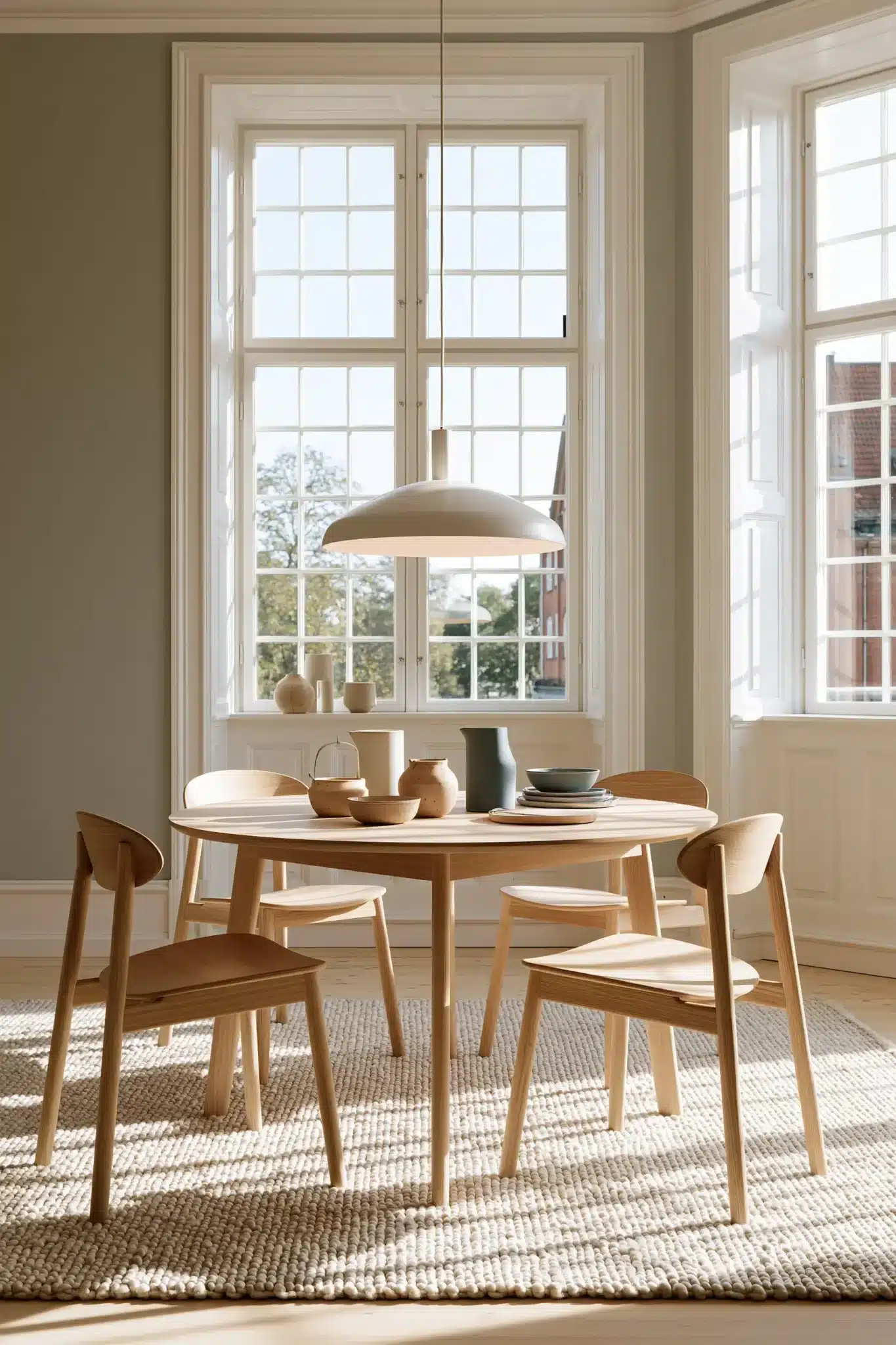 29 Round Table Dining Room Plans for Easier Conversation round table dining room