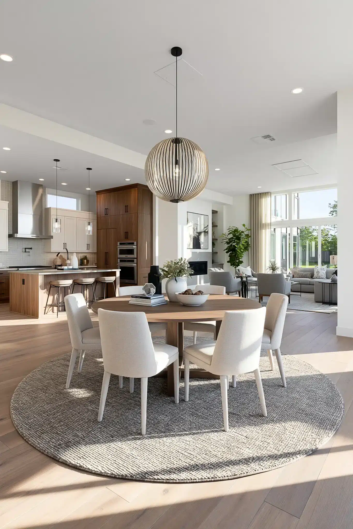 29 Round Table Dining Room Plans for Easier Conversation round table dining room