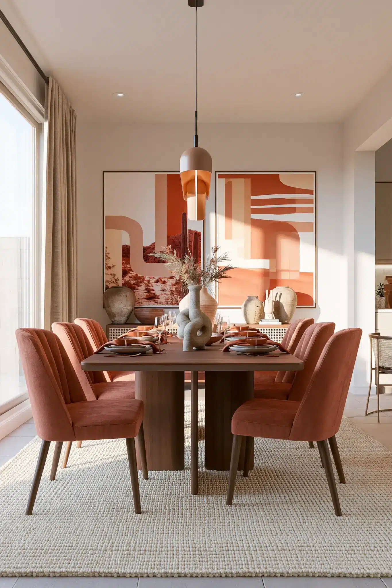 29 Mid Century Modern Dining Room Ideas With Clean Lines mid century modern dining room